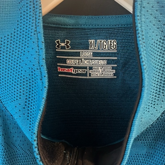 Under Armour Blue Quarter-Zip Pullover - Picture 3 of 4